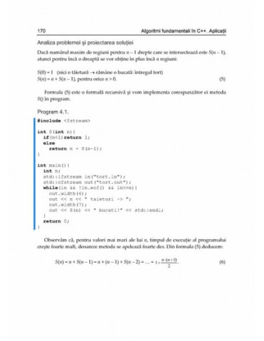 Algoritmi fundamentali în C++. Aplicații