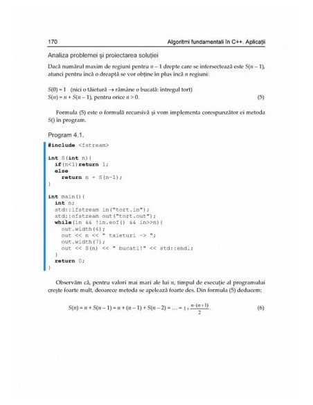 Algoritmi fundamentali în C++. Aplicații