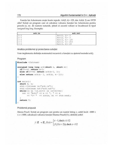 Algoritmi fundamentali în C++. Aplicații