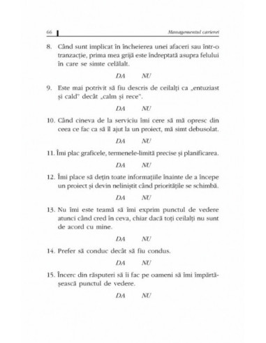 Managementul carierei. Ghid practic Managementul carierei. Ghid practic