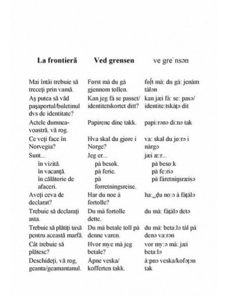 Ghid de conversație român-norvegian