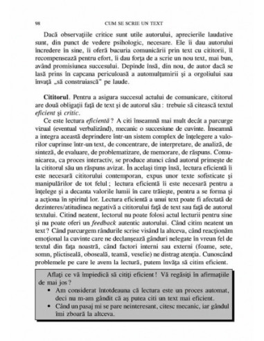 Cum se scrie un text