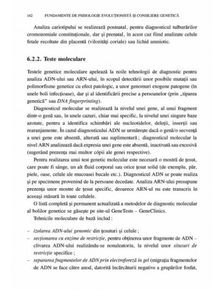 Fundamente de psihologie evoluțonistă și consiliere genetică. Integrări ale psihologiei și biologiei