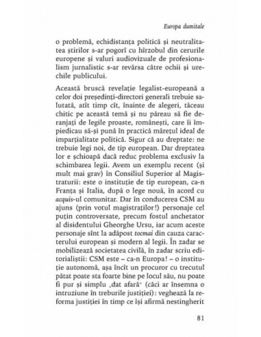 Europa dumitale. Dus-întors între... Europa dumitale. Dus-întors între...