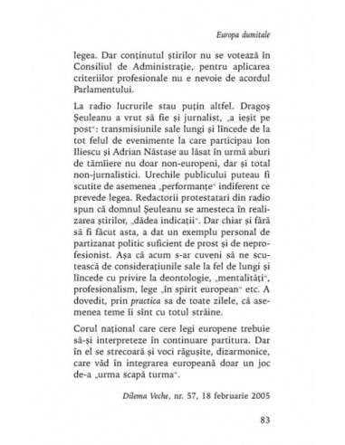 Europa dumitale. Dus-întors între... Europa dumitale. Dus-întors între...