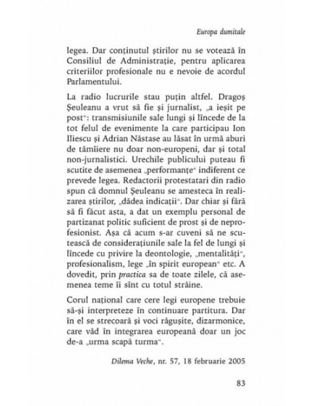 Europa dumitale. Dus-întors între „noi” și „ei”