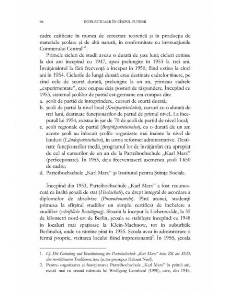 Intelectualii în cîmpul puterii. Morfologii şi traiectorii sociale