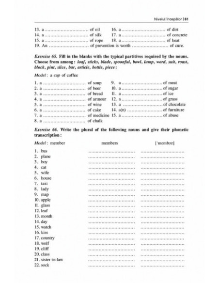 Exerciții și teste de limba engleză pentru competență și performanță. Nivelurile începător-mediu-avansat