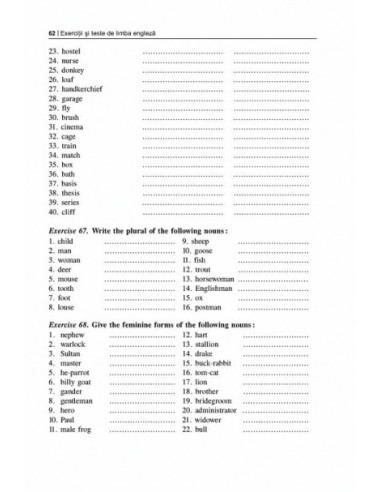 Exerciții și teste de limba engleză... Exerciții și teste de limba engleză...