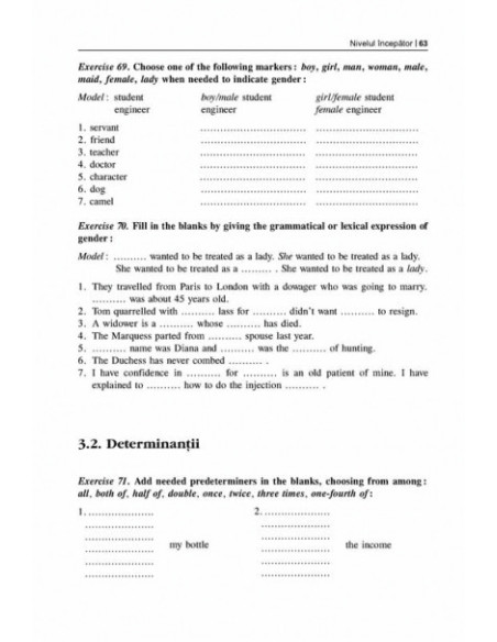 Exerciții și teste de limba engleză pentru competență și performanță. Nivelurile începător-mediu-avansat