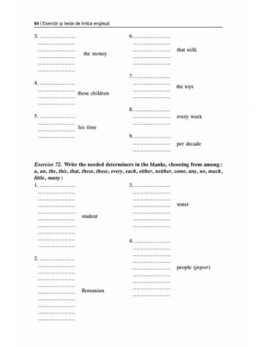 Exerciții și teste de limba engleză... Exerciții și teste de limba engleză...