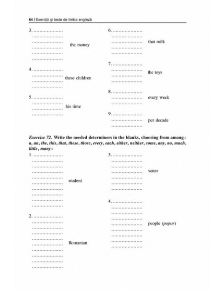 Exerciții și teste de limba engleză pentru competență și performanță. Nivelurile începător-mediu-avansat