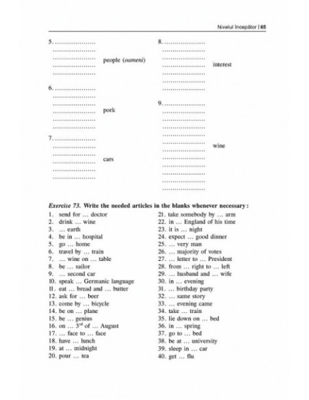 Exerciții și teste de limba engleză pentru competență și performanță. Nivelurile începător-mediu-avansat