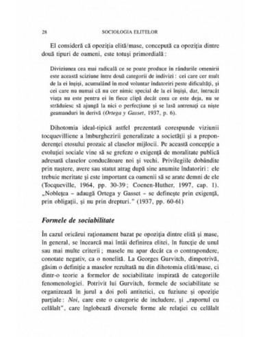 Sociologia elitelor Sociologia elitelor
