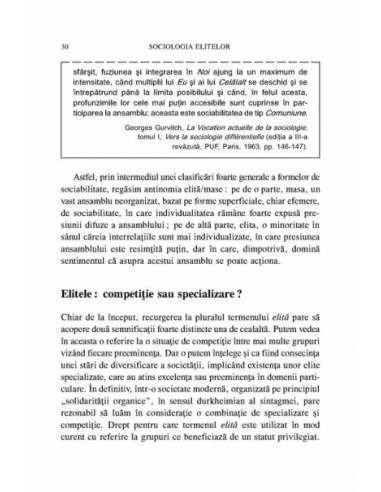 Sociologia elitelor Sociologia elitelor
