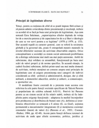 Sociologia elitelor Sociologia elitelor