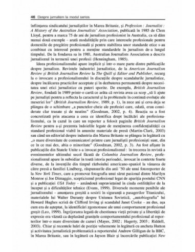 Despre jurnalism la modul serios.... Despre jurnalism la modul serios....