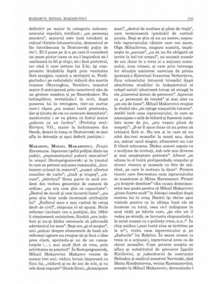 Dicţionarul personajelor lui Dostoievski