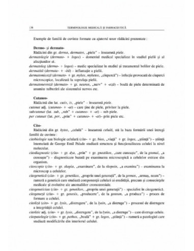 Terminologie medicală şi farmaceutică Terminologie medicală şi farmaceutică