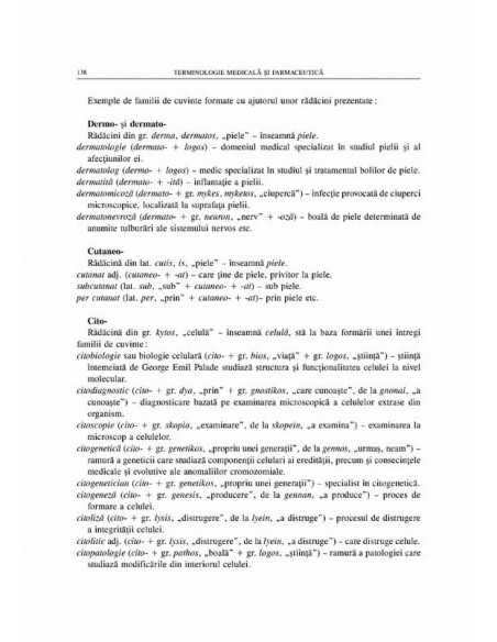 Terminologie medicală şi farmaceutică