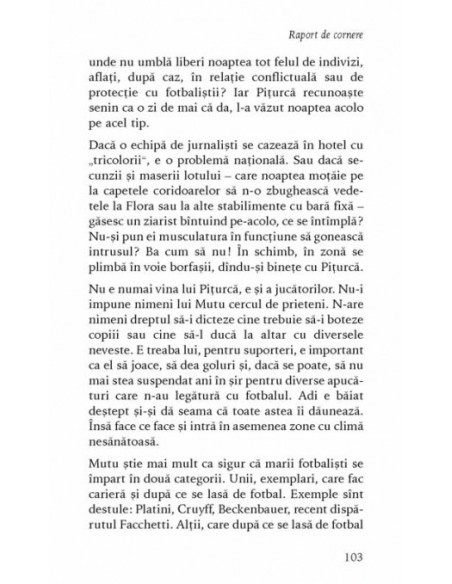 Raport de cornere.