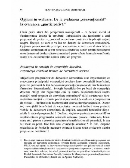 Practica dezvoltării comunitare