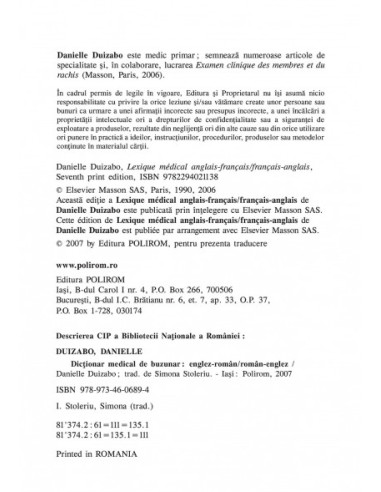 Dicţionar medical de buzunar...