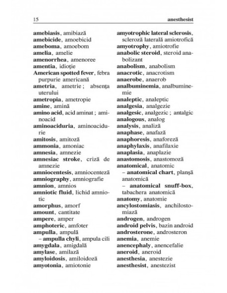 Dicţionar medical de buzunar englez-român/ român-englez