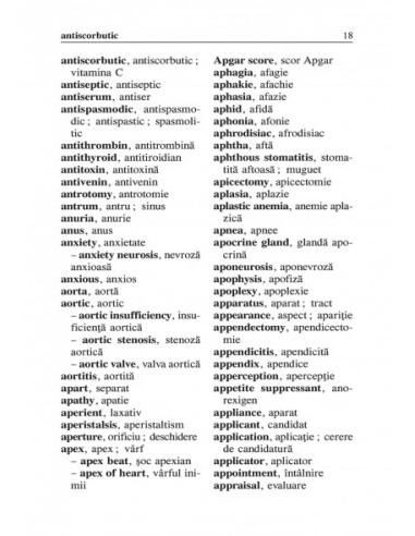 Dicţionar medical de buzunar...