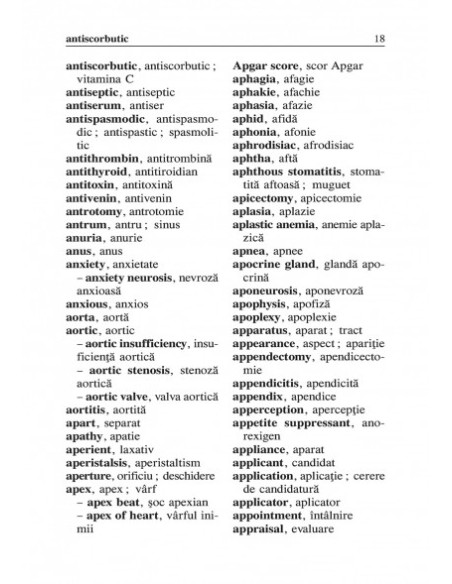 Dicţionar medical de buzunar englez-român/ român-englez