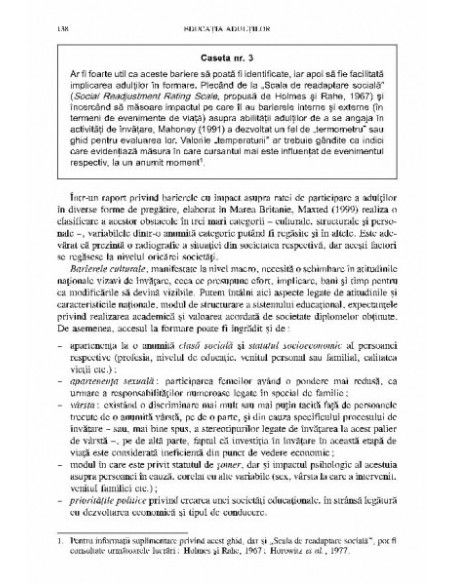 Educația adulților. Baze teoretice și repere practice