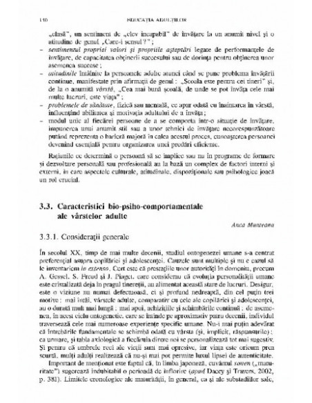 Educația adulților. Baze teoretice și repere practice