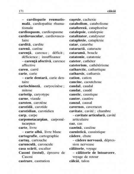 Dicționar medical de buzunar francez-român/român-francez