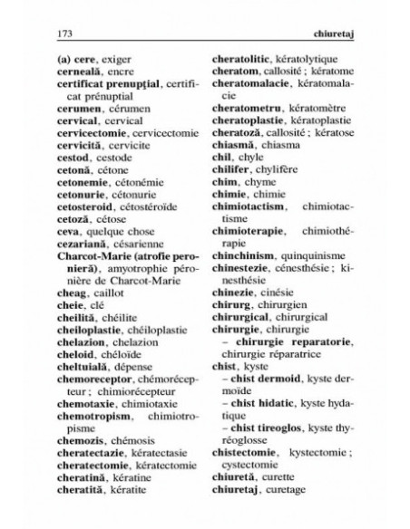 Dicționar medical de buzunar francez-român/român-francez