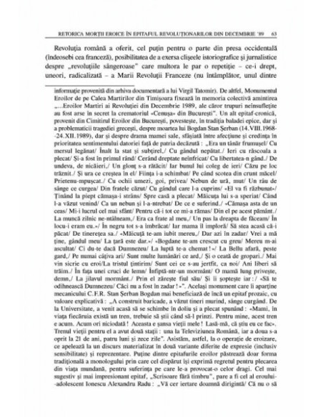 Revoluția română din decembrie 1989. Istorie și memorie