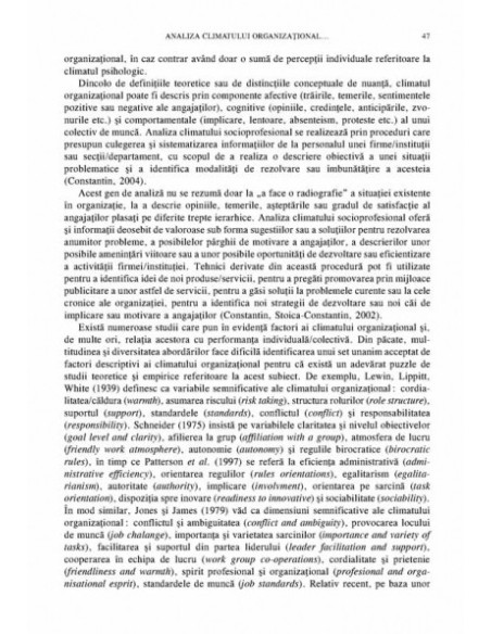 Revista de Psihologie Organizaţională. Vol. VII, Nr. 1-2/2007