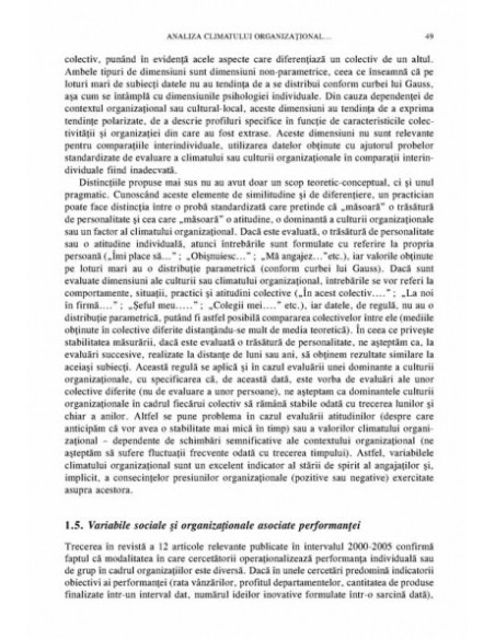 Revista de Psihologie Organizaţională. Vol. VII, Nr. 1-2/2007
