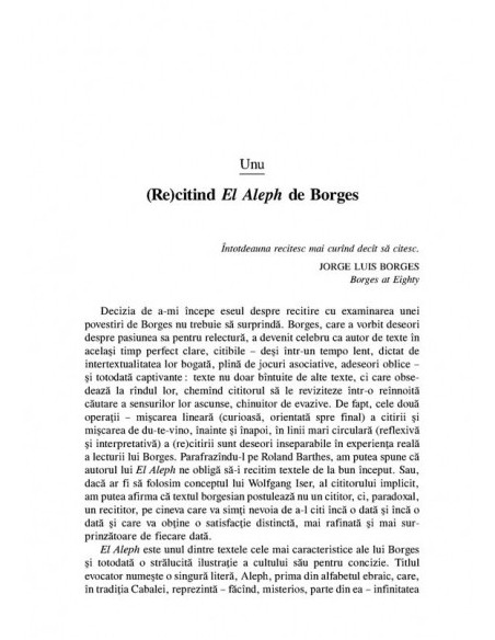 A citi, a reciti. Către o poetica a (re)lecturii