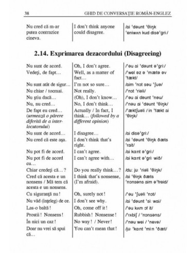 Ghid de conversație român-englez
