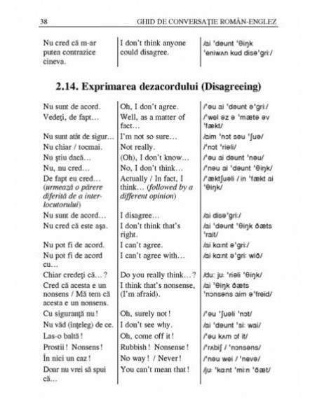 Ghid de conversație român-englez