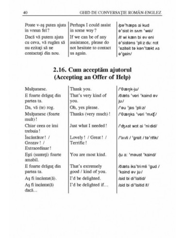 Ghid de conversație român-englez