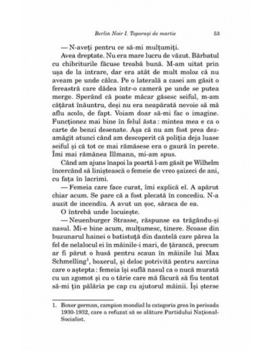 Berlin Noir I. Toporași de martie