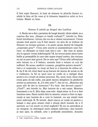 Epistole către Lucilius. Vol. I...