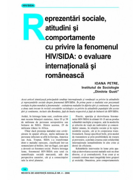 Revista de Asistență Socială. Nr. 4/2006