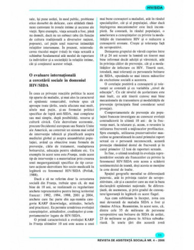 Revista de Asistență Socială. Nr. 4/2006 Revista de Asistență Socială. Nr. 4/2006