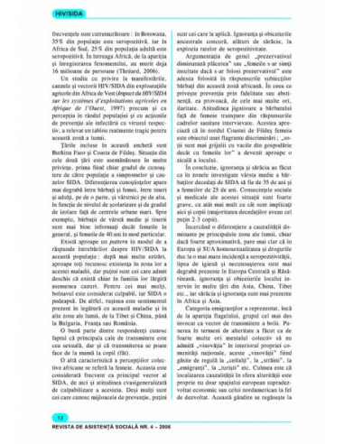 Revista de Asistență Socială. Nr. 4/2006 Revista de Asistență Socială. Nr. 4/2006