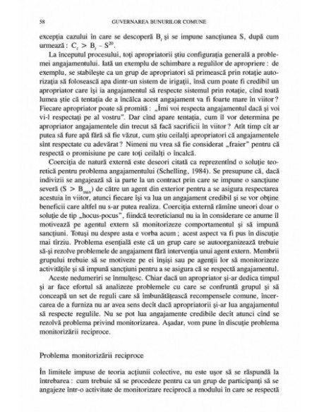 Guvernarea bunurilor comune. Evoluția instituțiilor pentru acțiunea colectivă