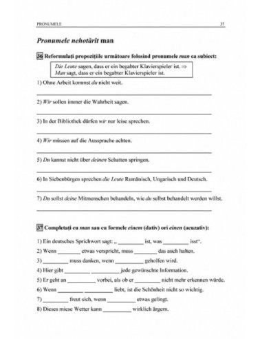 Limba germană. Exerciţii de gramatică... Limba germană. Exerciţii de gramatică...