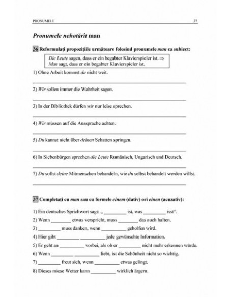 Limba germană. Exerciţii de gramatică şi vocabular