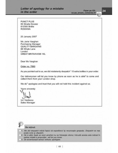 Modele de scrisori profesionale în...